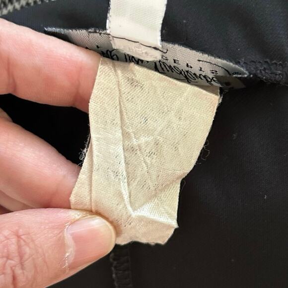 Diane Von Furstenberg Women Vintage Midi Skirt Black Designer Minimalist Large - Picture 6 of 6